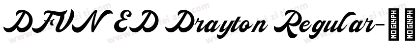 DFVN ED Drayton Regular字体转换